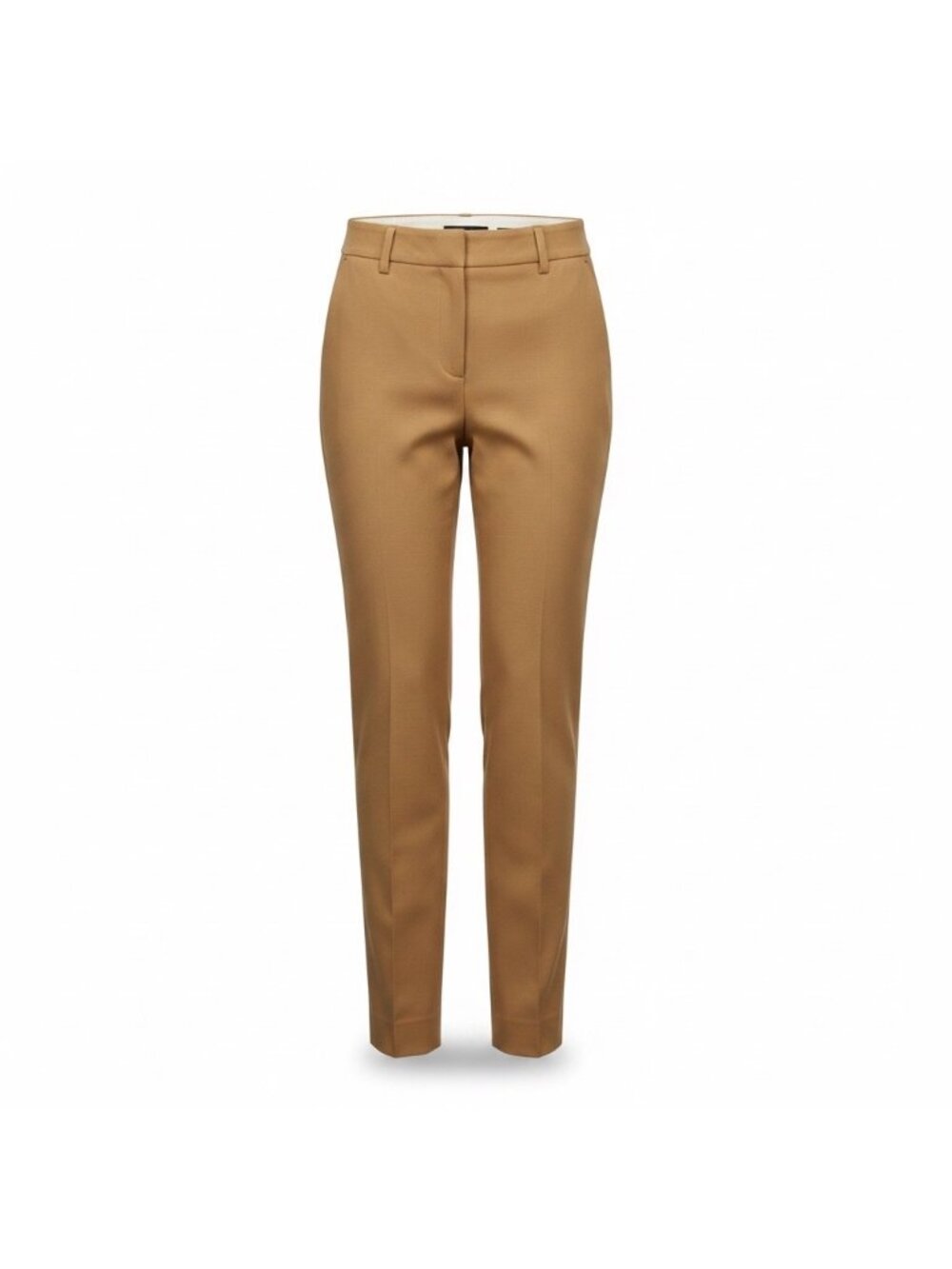 J.Crew Womens Tan Cameron Pants Mid-Rise Tapered Fit Workwear Size 4
